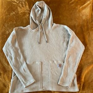Carhartt Waffle Knit Relaxed Fit Hoodie - Size Small